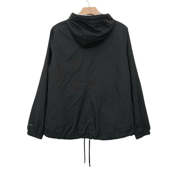 Free Country Windbreaker Mens Medium Black Lined Hooded Full Zip Outdoor Travel - Picture 6 of 12